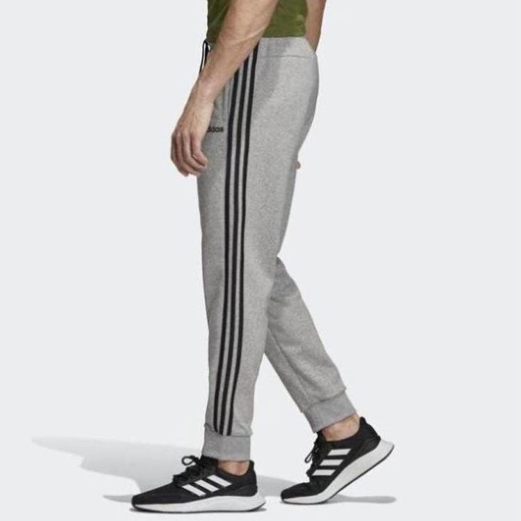 Men's adidas Casual Sports Bundle Feet Breathable Long Pants/Trousers Gray FI0823 - 5