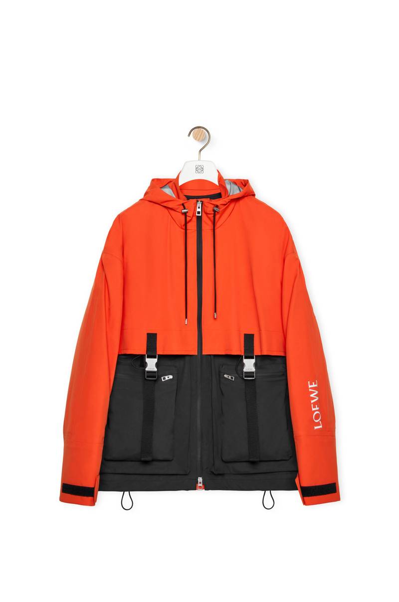 Belted parka in polyamide 1