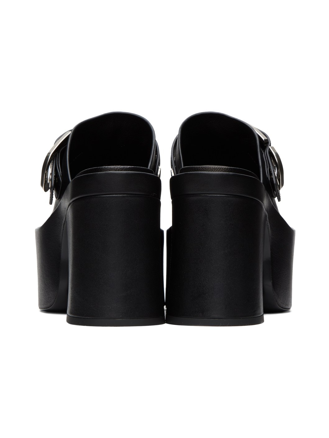 Black 'The J Marc Leather' Mules - 2