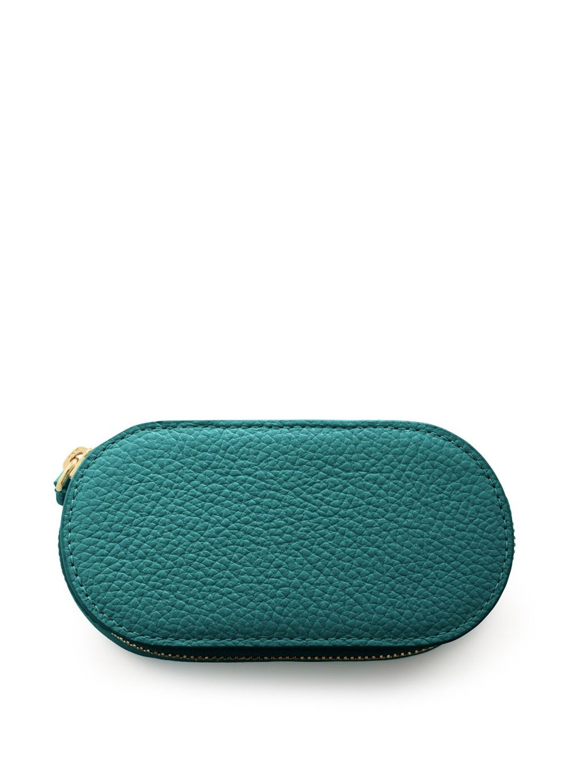 oval pebbled-leather jewellery box 1