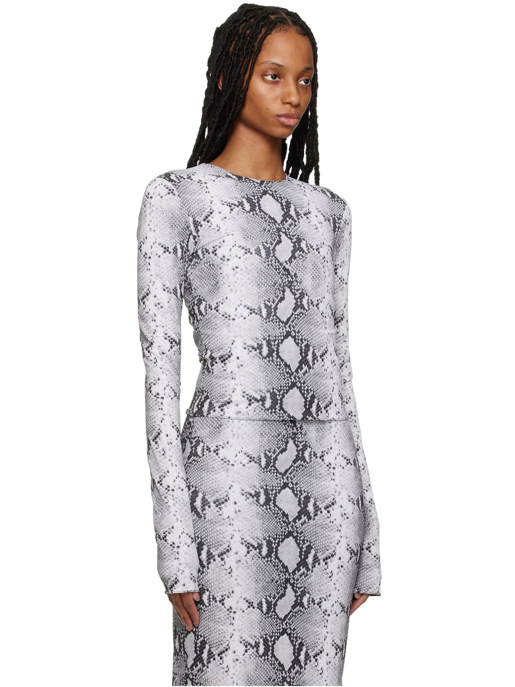 Gray Tanith Long Sleeve T-Shirt - 2