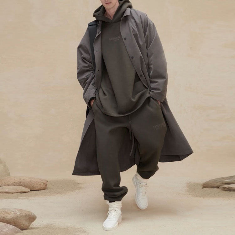 Fear of God Essentials FW22 Relaxed Hoodie 'Off Black' FOG-FW22-722 - 5