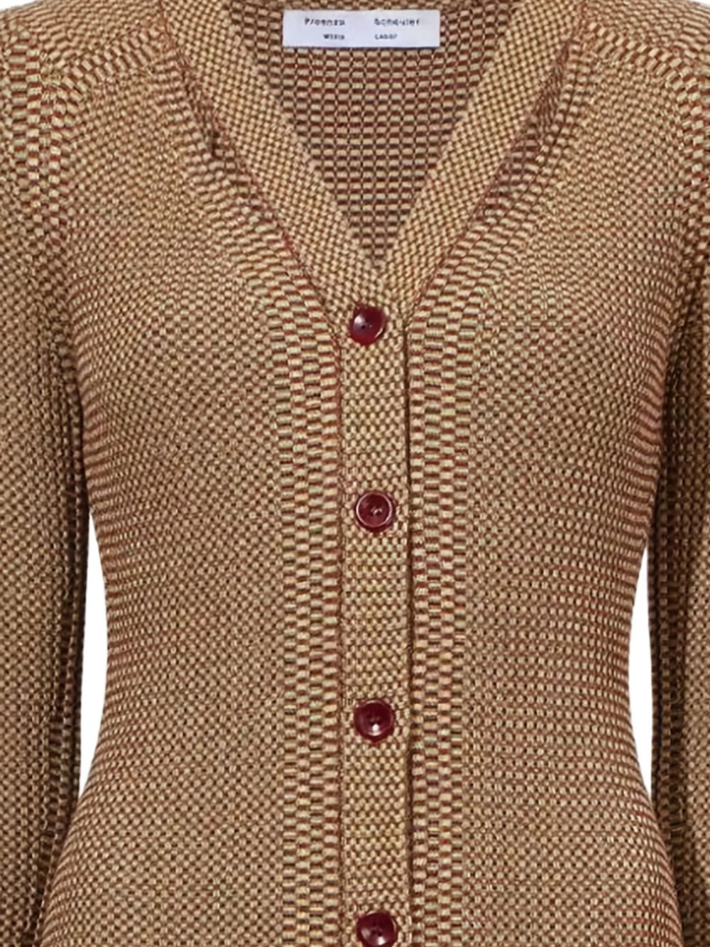 geometric pattern knitted dress - 2