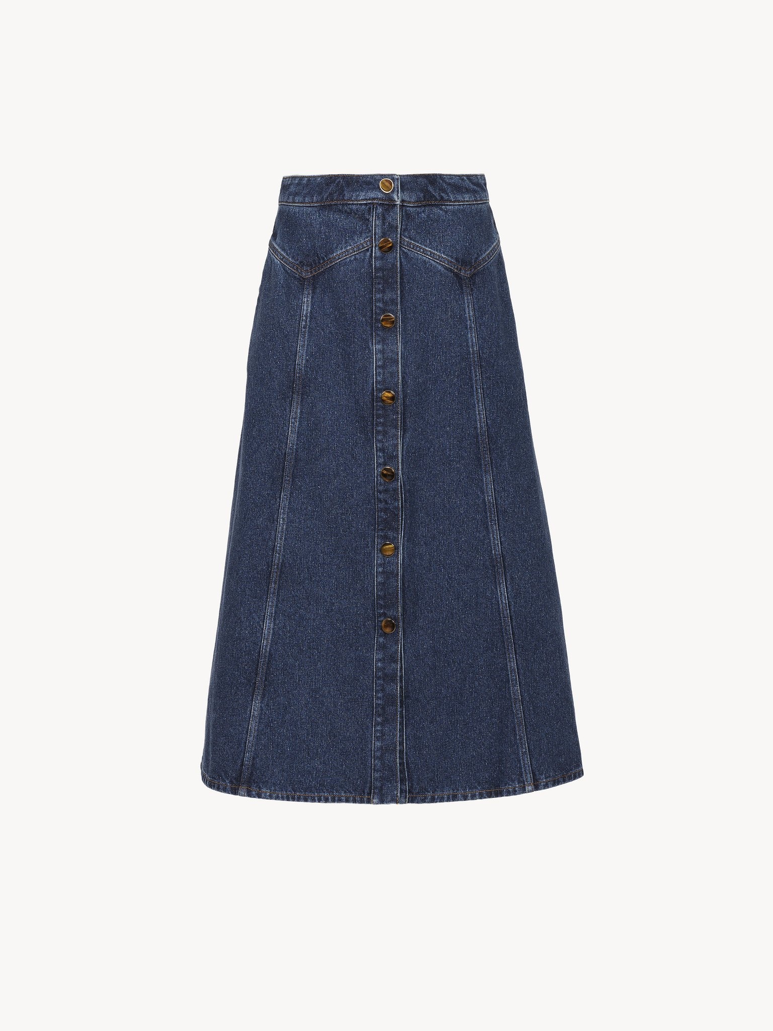 FLARED MID-LENGTH SKIRT - 3