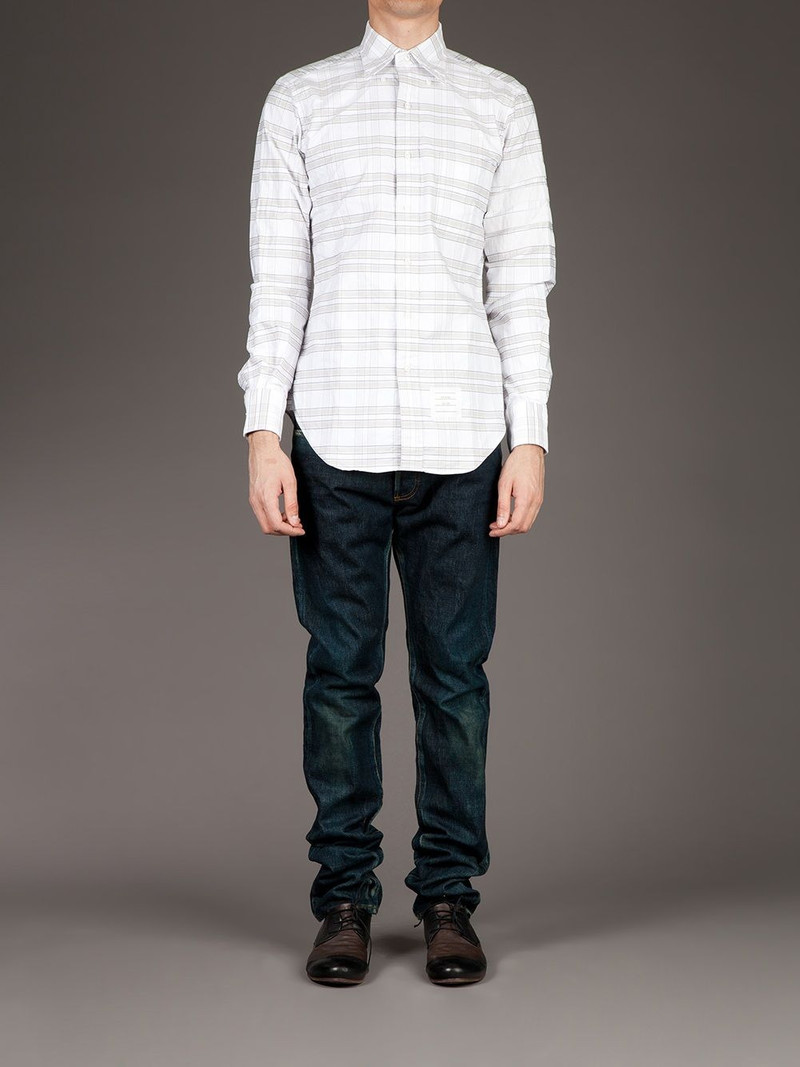 Thom Browne striped button down shirt outlook