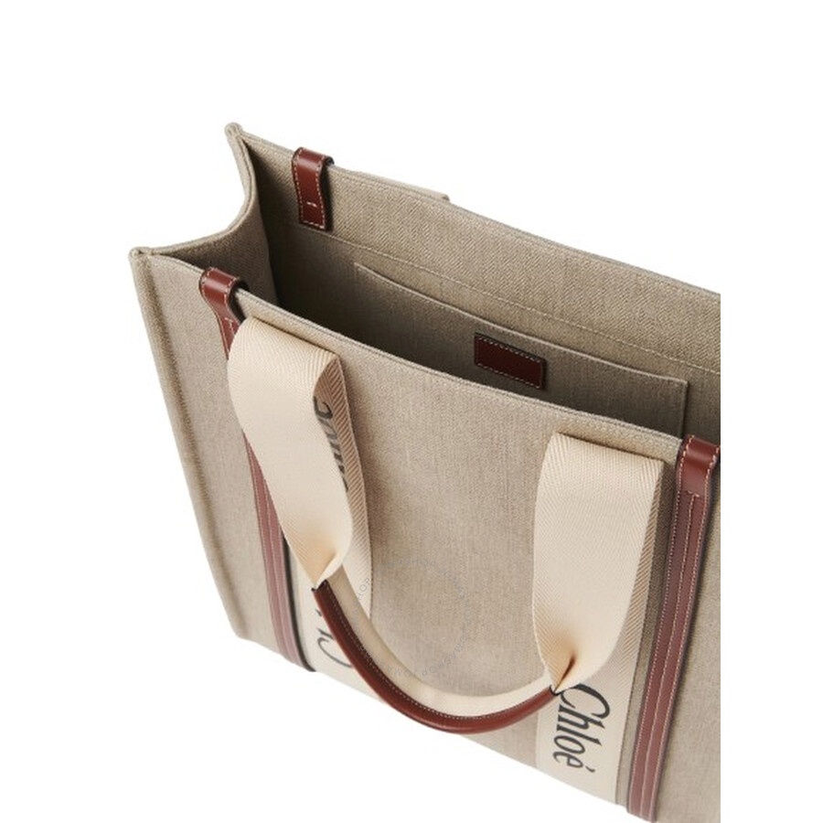 Chloe Woody Canvas Tote Bag - 2