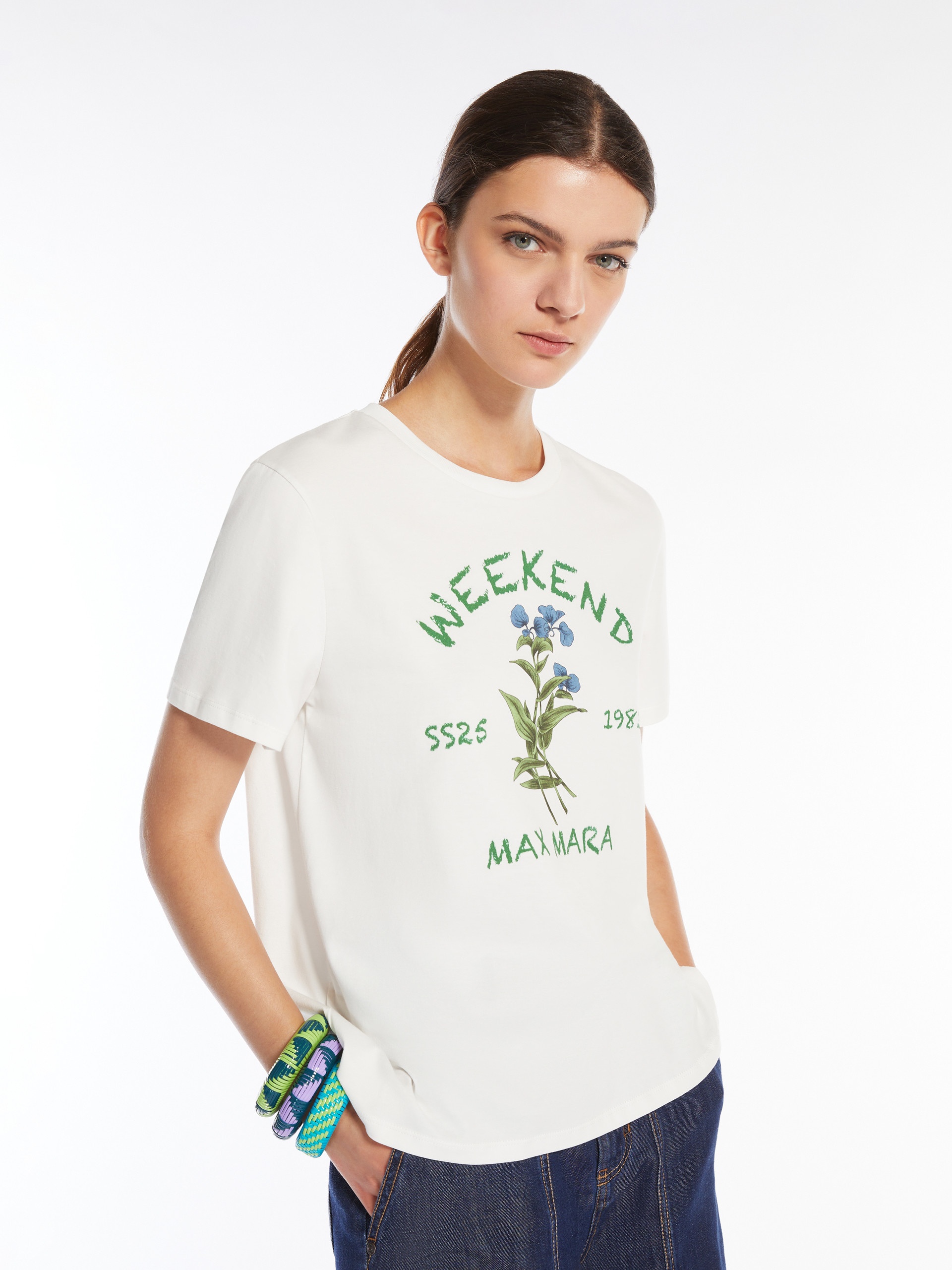 TEIERA Printed cotton T-shirt - 5