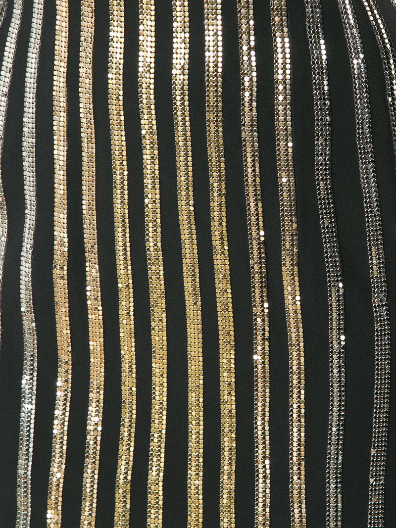 glitter stripe strapless dress 5