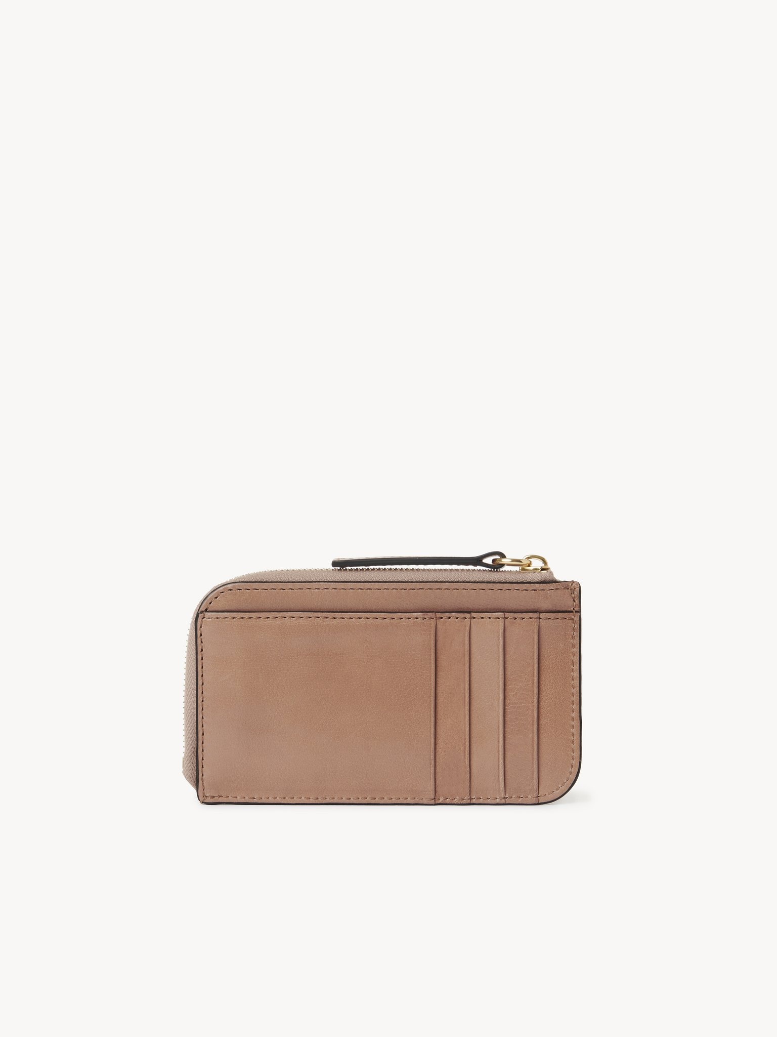 C CHLOÉ SMALL PURSE WITH CARD SLOTS IN SHINY LEATHER - 3