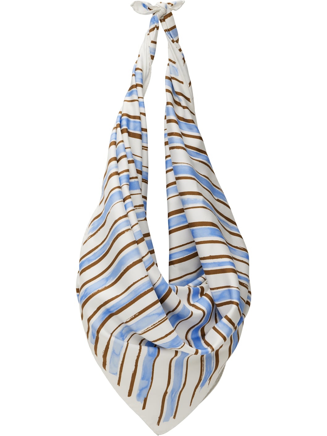 White & Blue Foulard Bag - 3