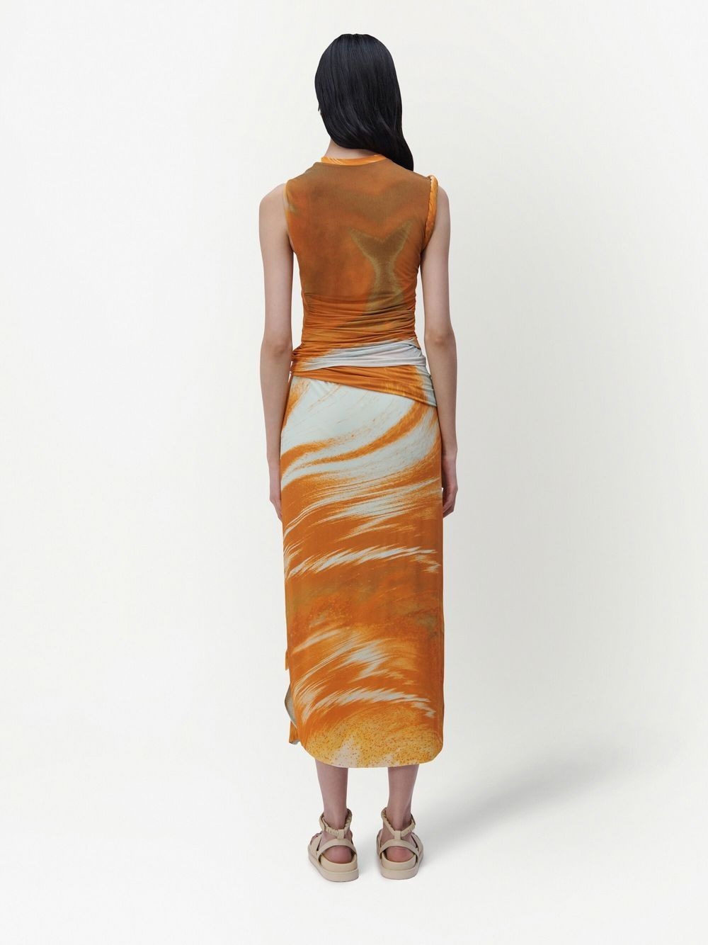 Gwena marble high-waisted skirt - 4