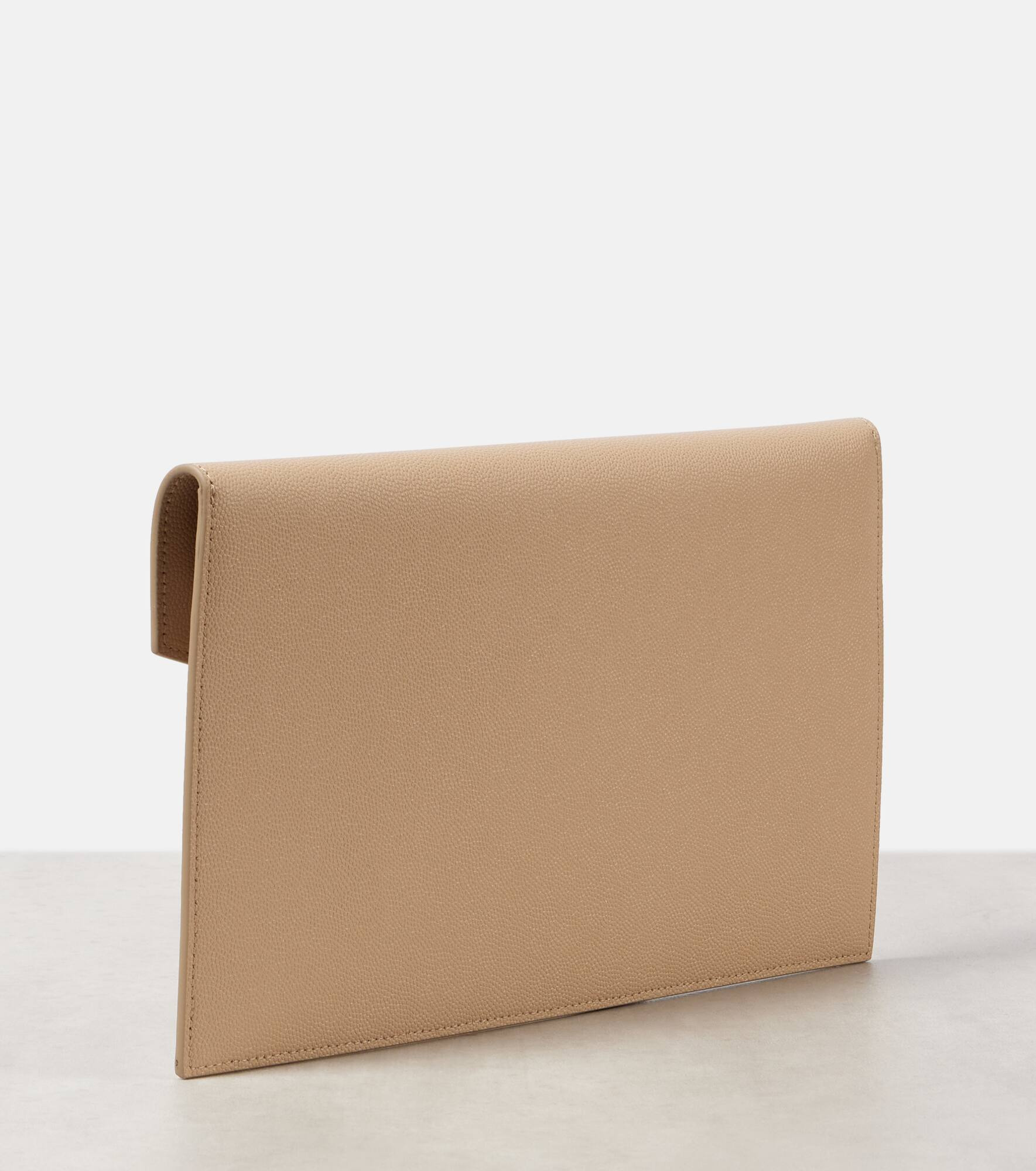 Uptown leather clutch - 4