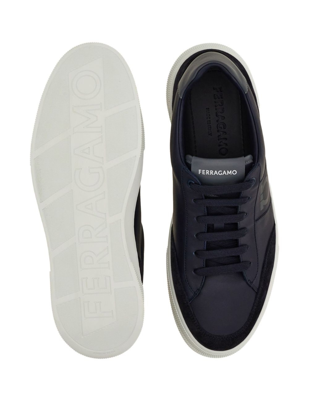 Alaska Gancio suede panelled lace-up sneakers - 5