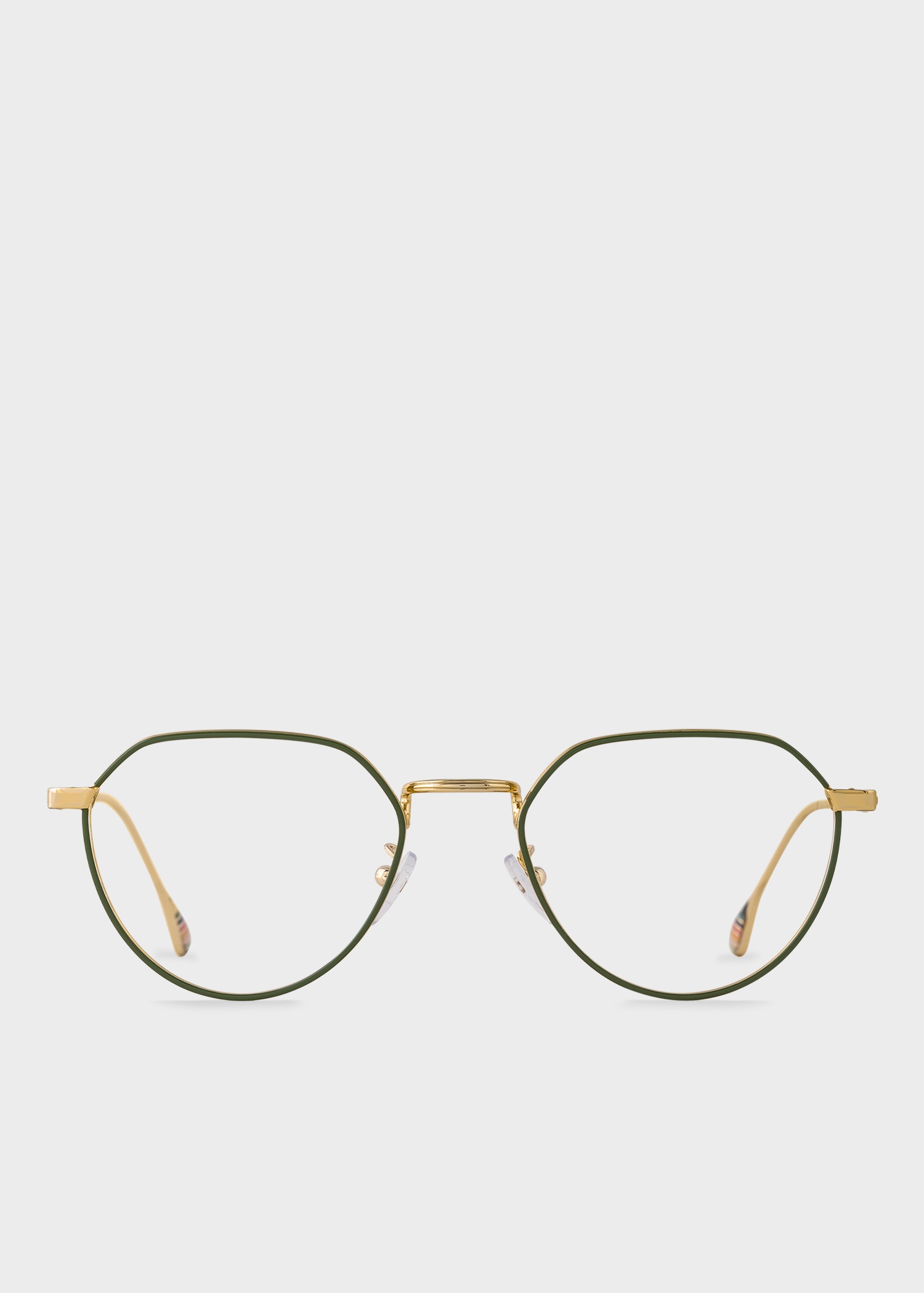 Gold & Green 'Fisher' Spectacles - 1