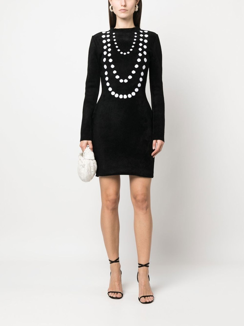 Alaïa jacquard-knit minidress outlook