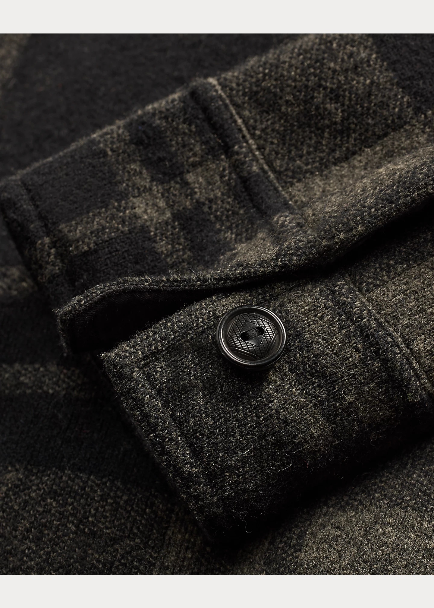 Plaid Wool Jacquard Workshirt Sweater - 4
