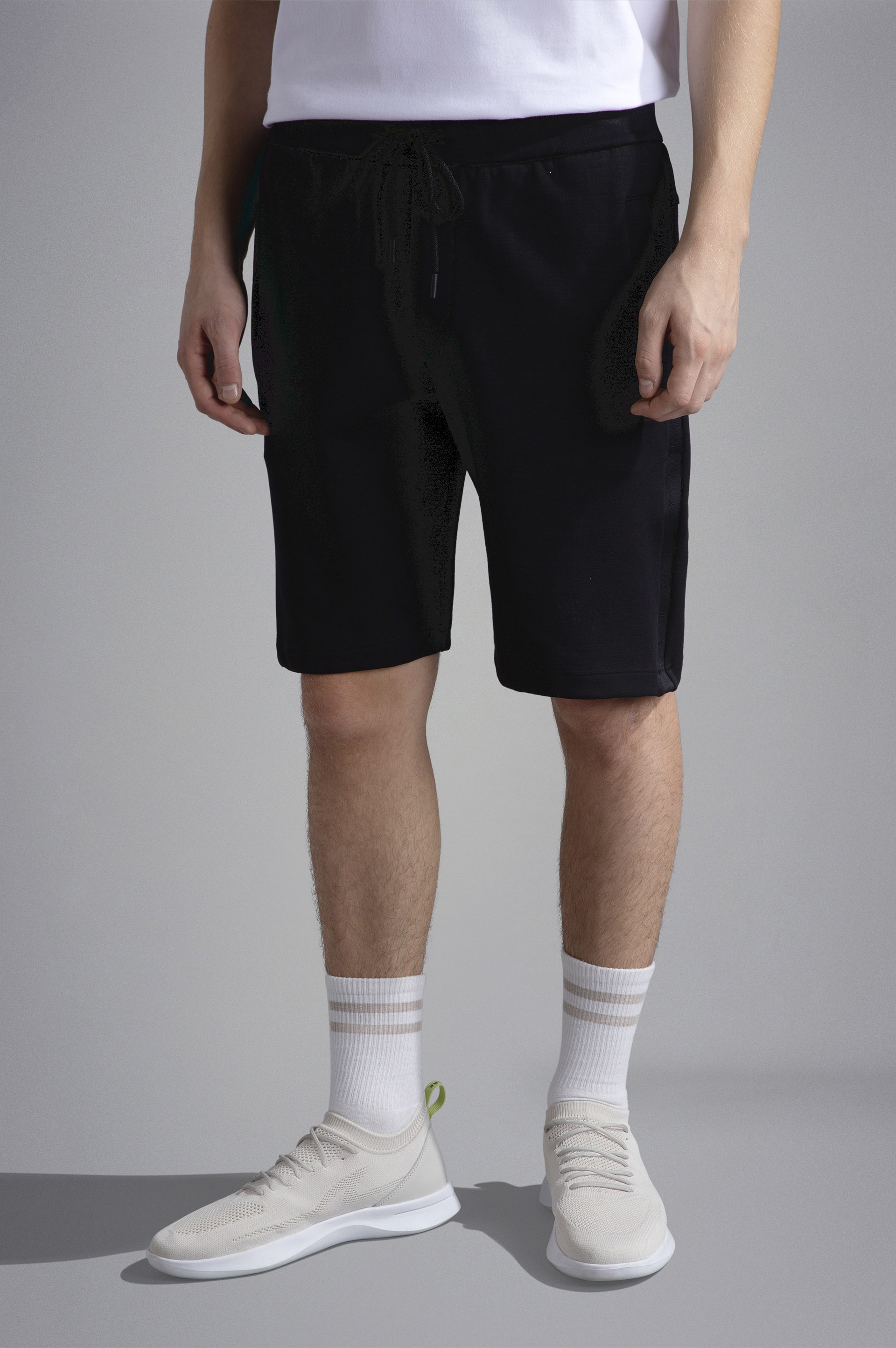 ACTIVE FLEECE COTTON BERMUDA SHORTS - 6