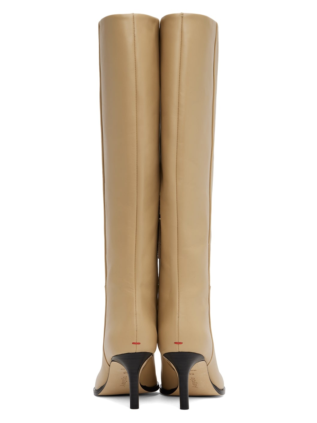Beige Tula Leather Tall boots - 2