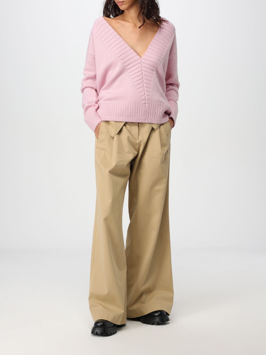パンツ JW ANDERSON Woman Pants Beige TR0334PG1483 046 JW Anderson Pants woman Jw Anderson | giglio | REVERSIBLE
