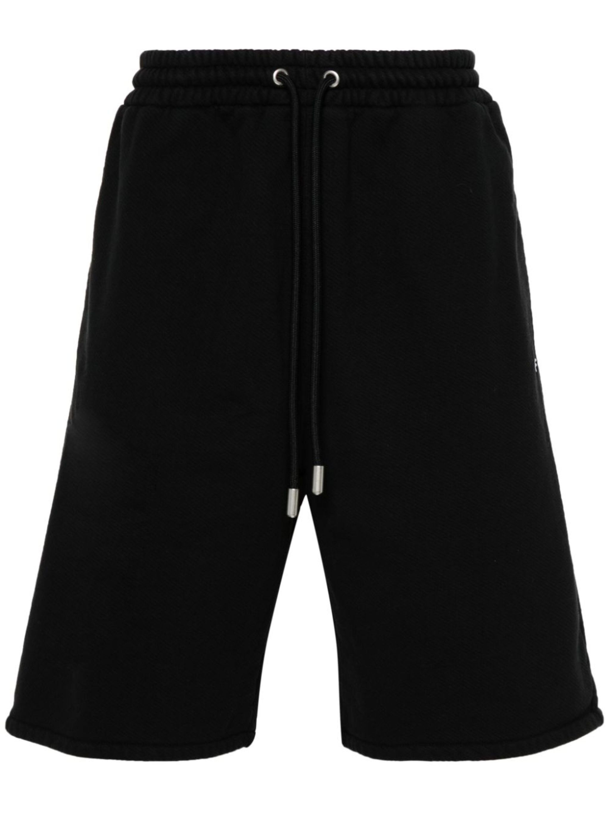 Diag-stripe cotton shorts - 1