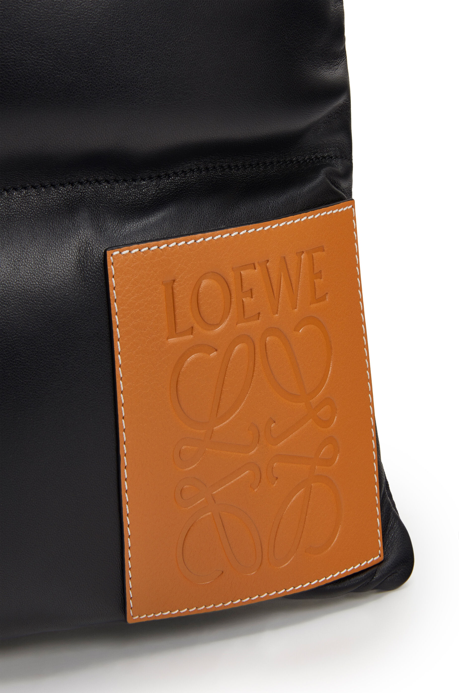 Puffy Vertical tote bag in  nappa calfskin 4