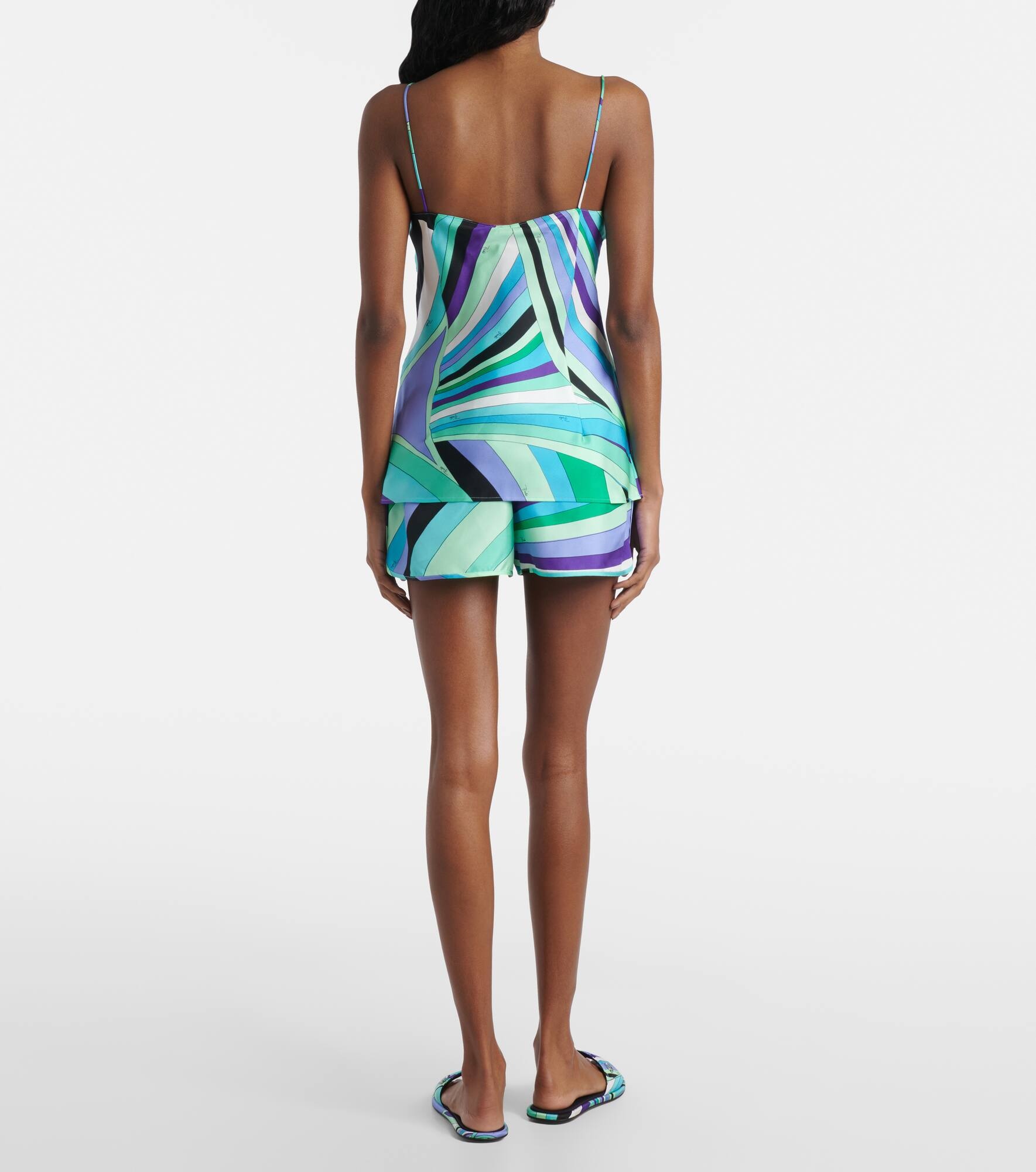 Iride silk satin camisole - 3