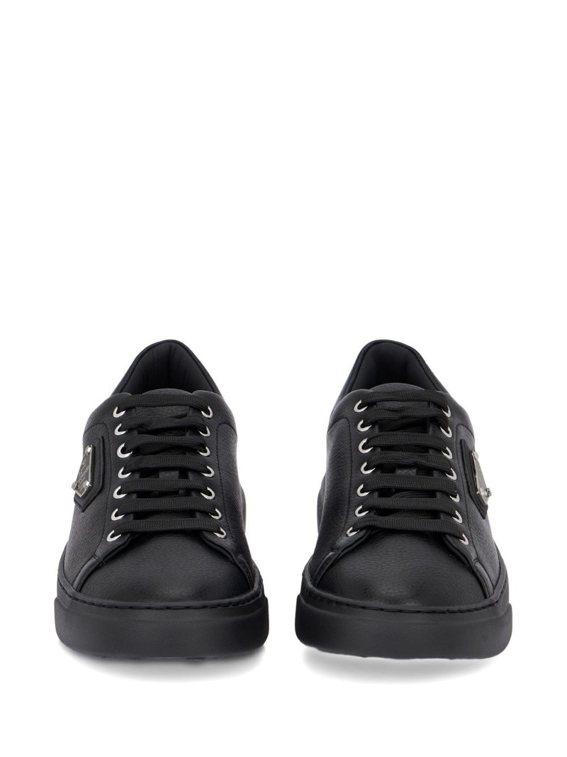 Titan Plein leather logo plaque trainers 3