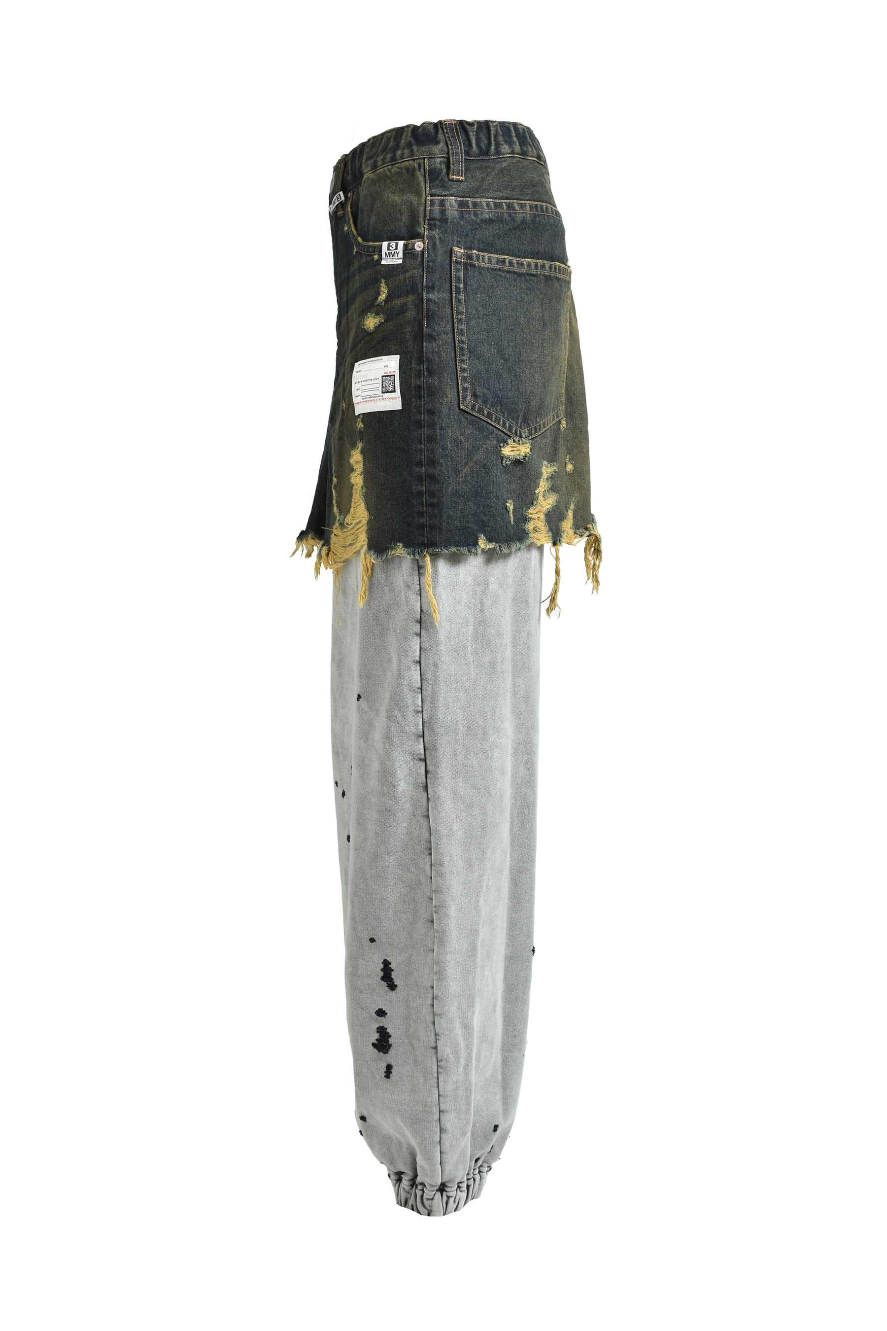 WAIST LAYERED JEANS / IND - 7