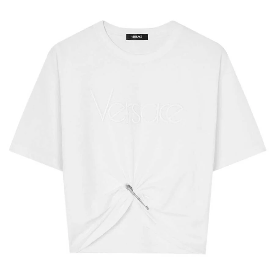 Versace 1978 Re-Edition Logo Safety Pin T-Shirt - 1