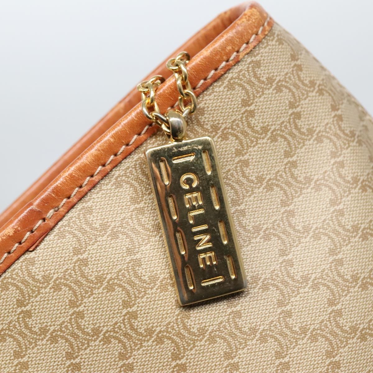 CELINE Macadam Canvas Tote Bag Beige Gold - 10