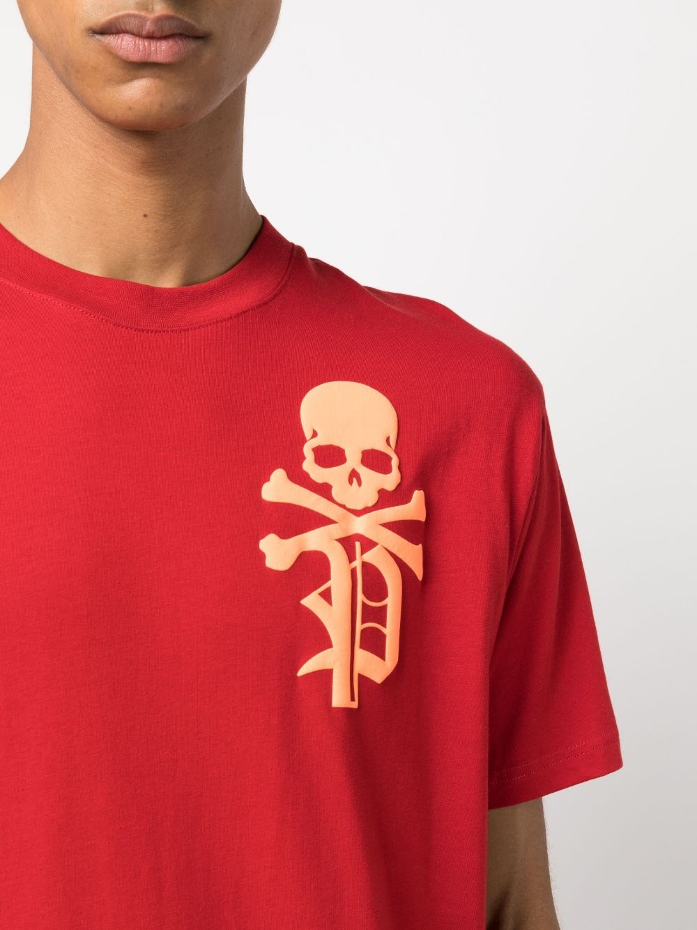 Skull&Bones-print cotton T-shirt - 5