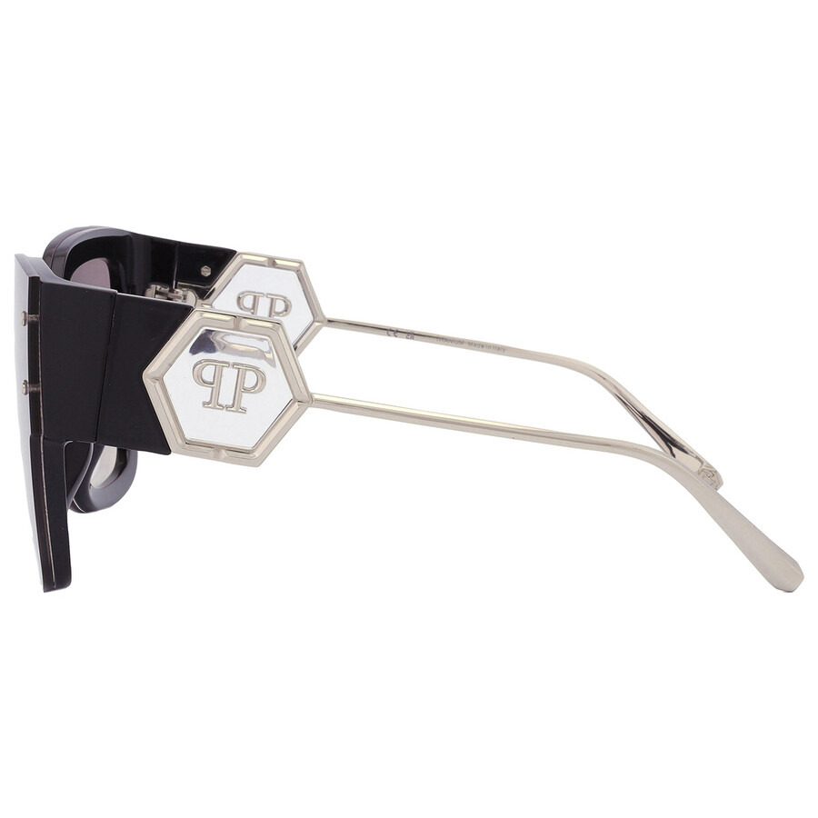 Philipp Plein Silver Mirror Square Ladies Sunglasses SPP041M Z42X 99 - 5