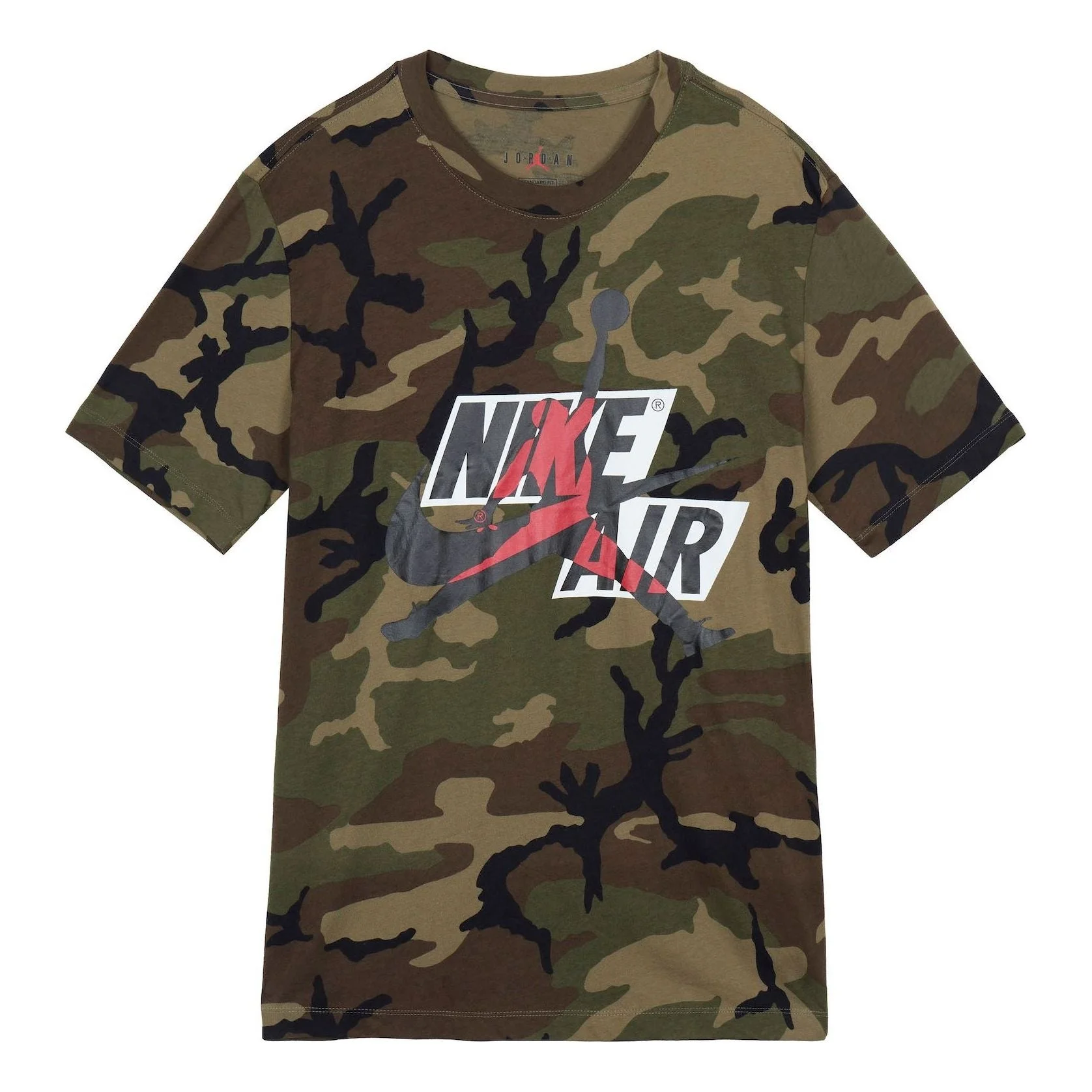 Air Jordan Jumpman Classics Camo Camouflage Tee 'Olive Green' CU2074-222 - 1