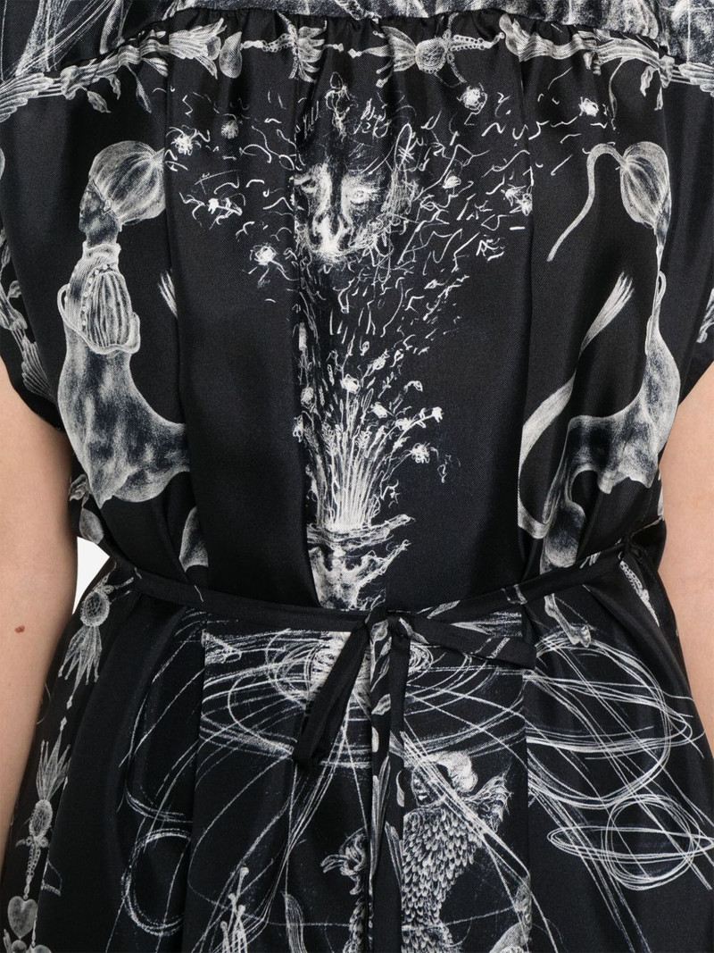 x Benni Bosetto printed silk blouse 5