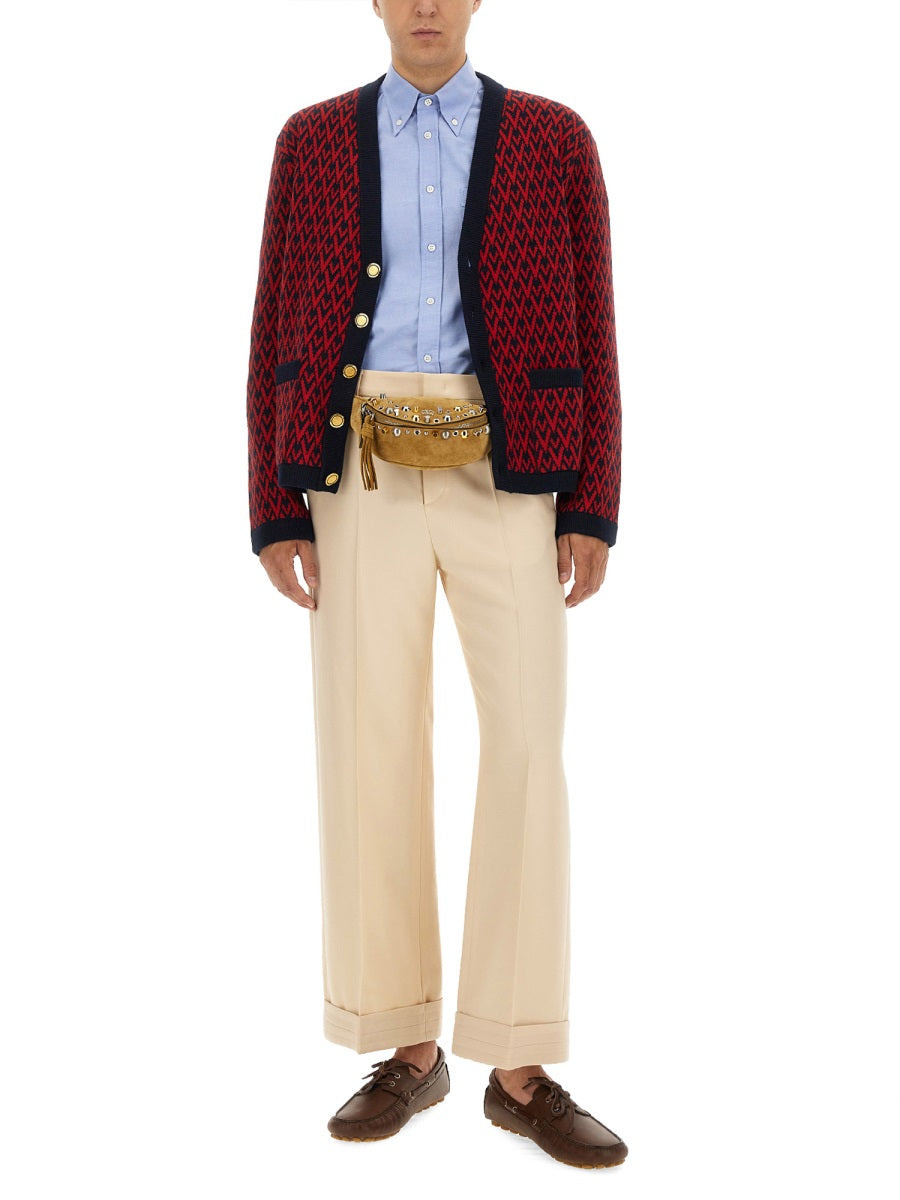 Cardigan With "Toute La V" Pattern - 2