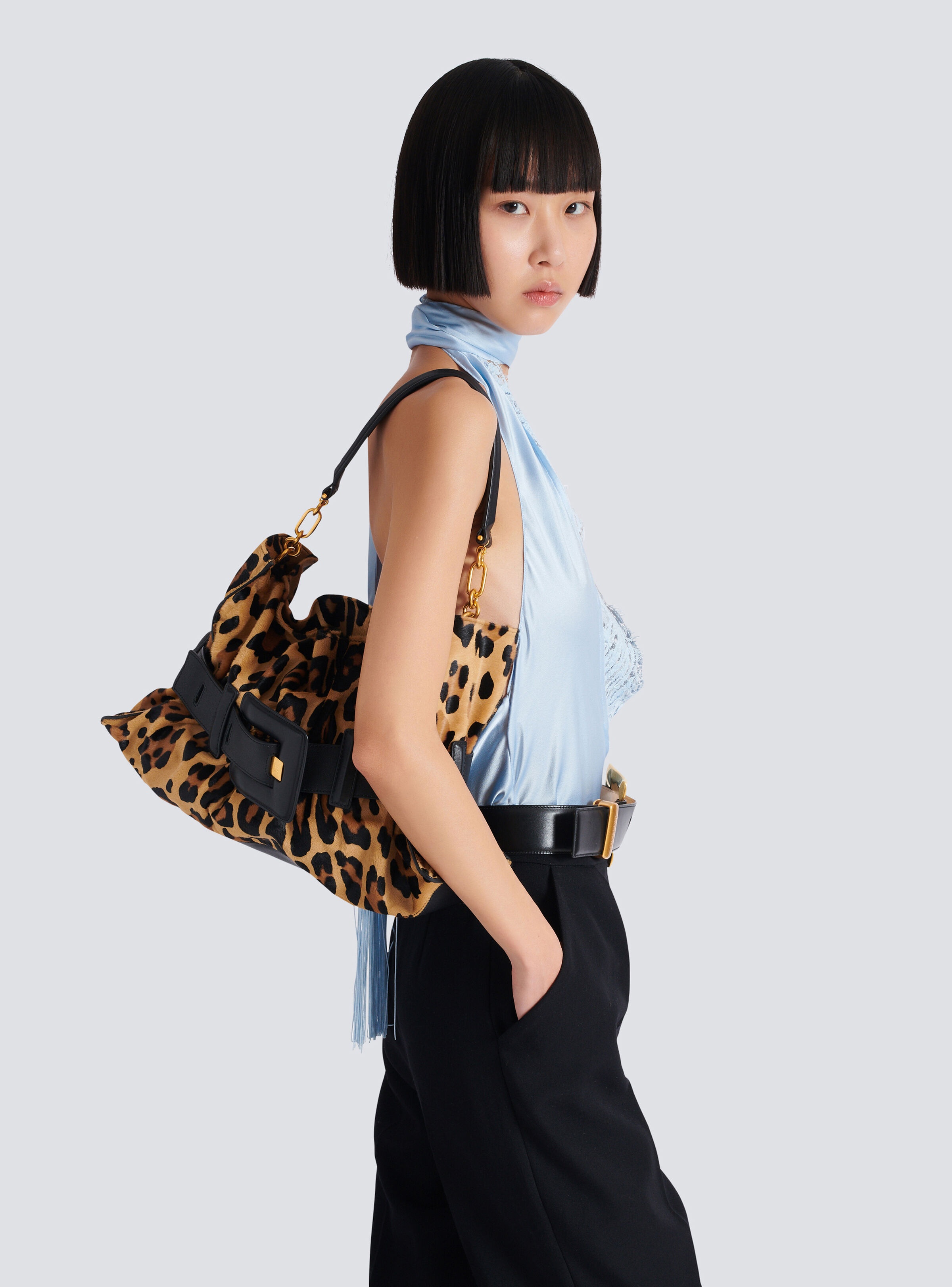 Anthem Medium ponyskin-style leopard print bag - 8