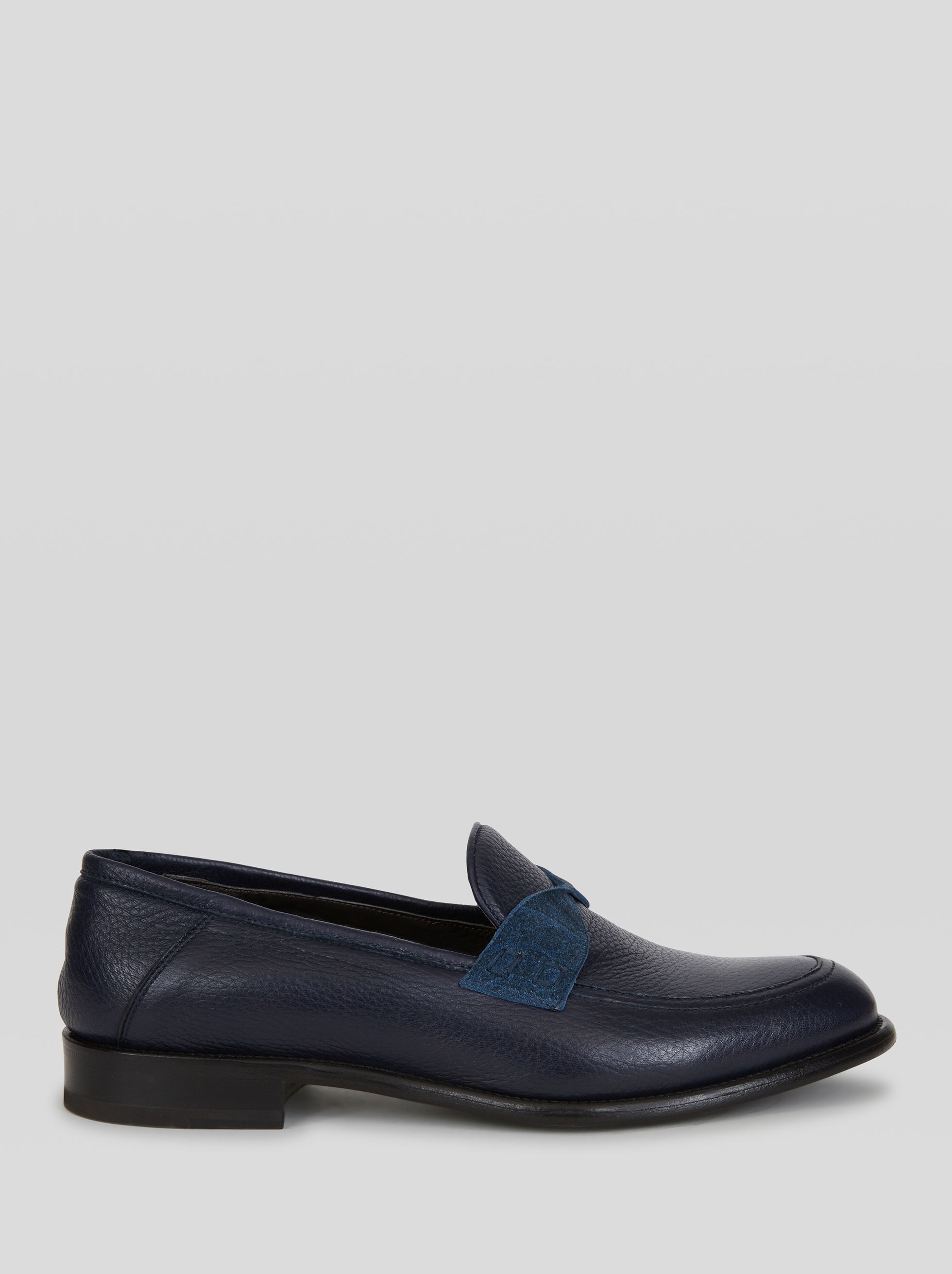 LEATHER MOCCASINS WITH PAISLEY DETAILS - 1