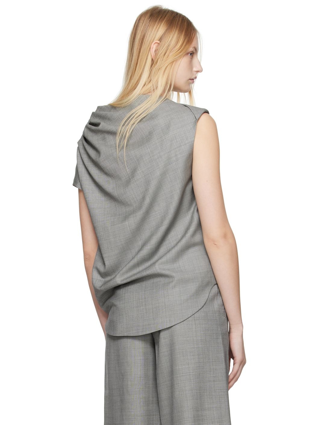 Gray Lyra Blouse - 3