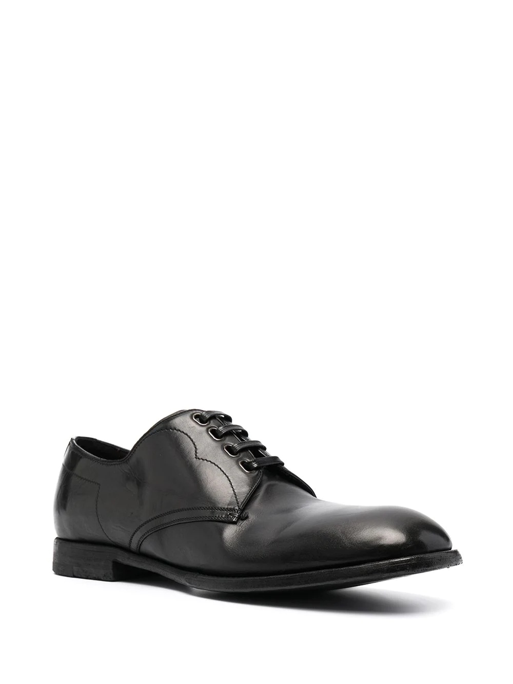 vintage-finish calfskin Derby shoes - 2