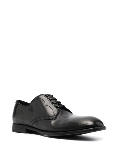 Dolce & Gabbana vintage-finish calfskin Derby shoes outlook