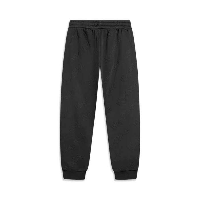 Li-Ning Way of Wade Love & Passion Embroidered Sweat Pants 'Black' AKLU017-1 - 2