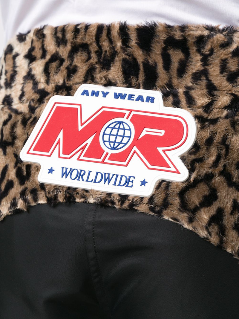 animal print effect cargo shorts 5