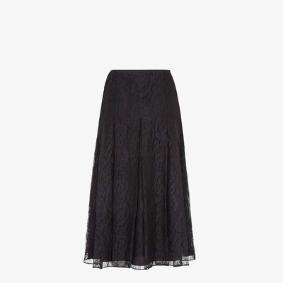 FENDI Black lace skirt outlook