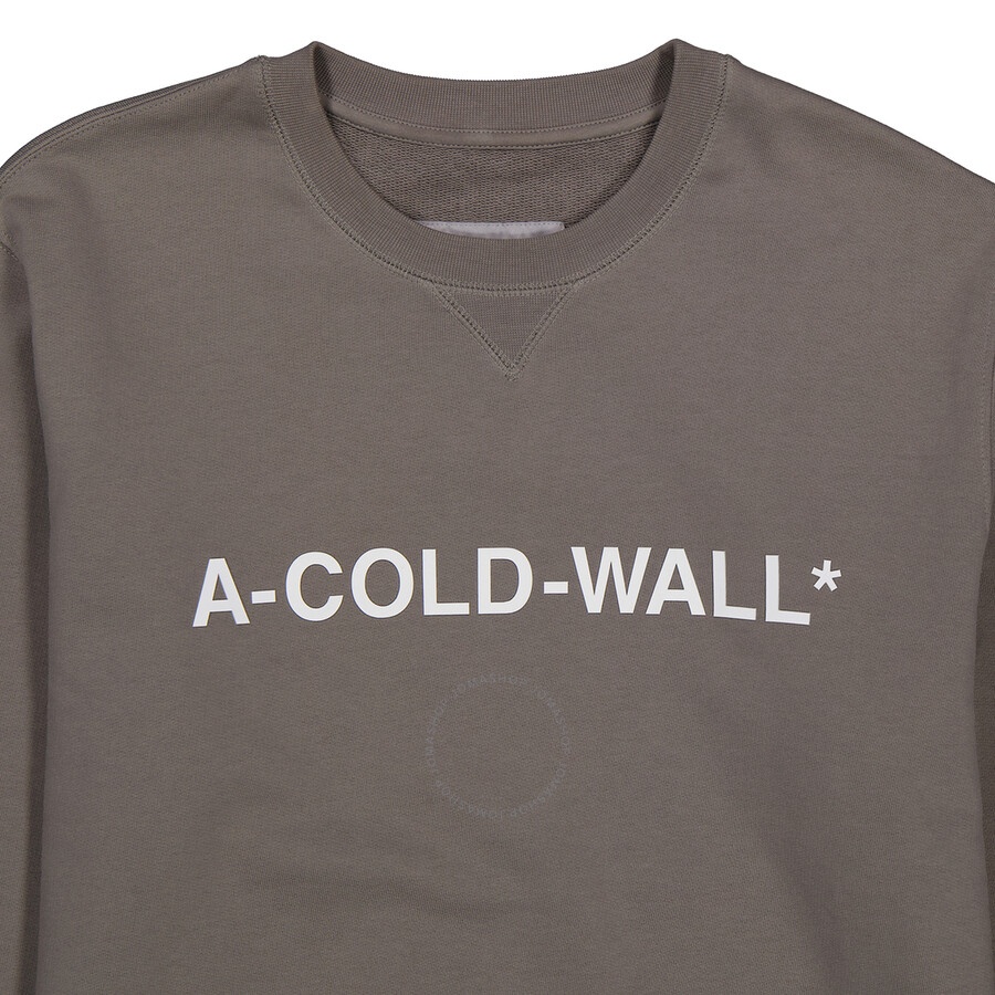 A Cold Wall Men's Mid Grey Essential Logo Crew Sweater - 7