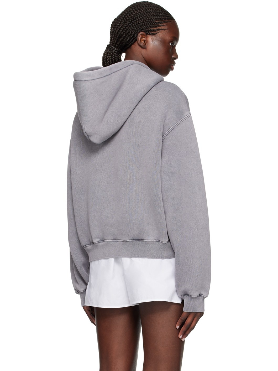 Gray Faded Hoodie - 3