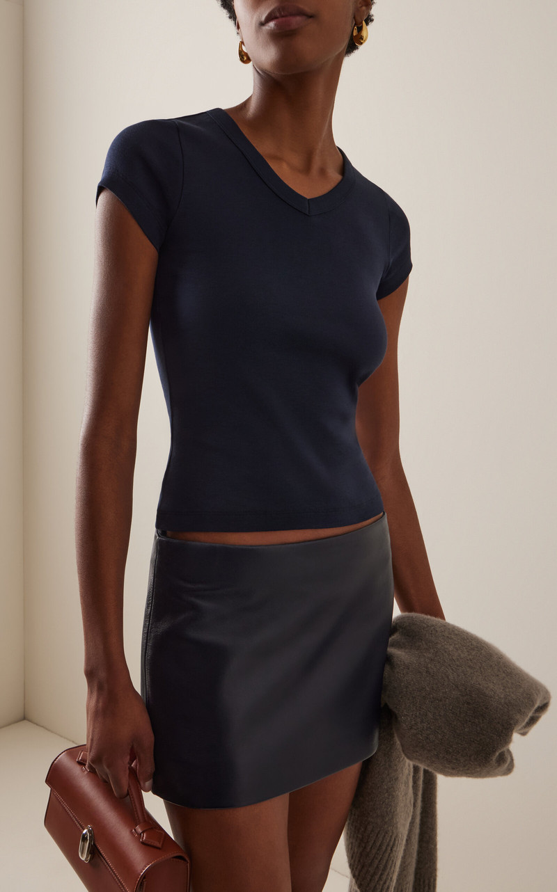 FLORE FLORE Jill Cotton Baby T-Shirt navy outlook