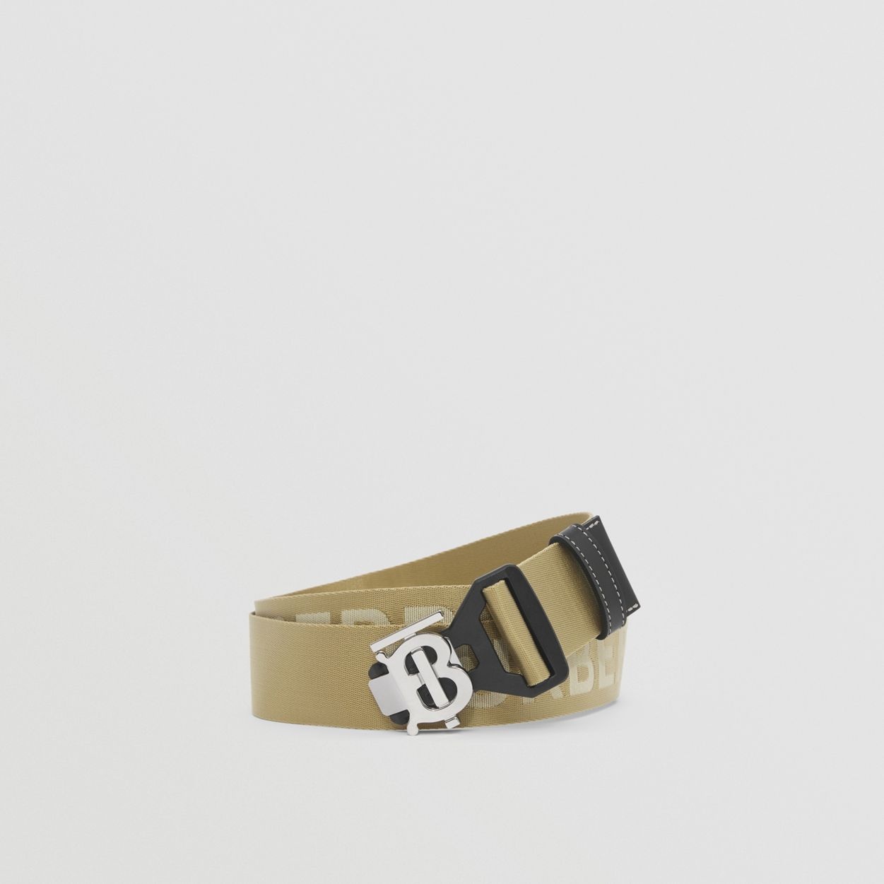 Monogram Motif and Logo Webbed Jacquard Belt - 1