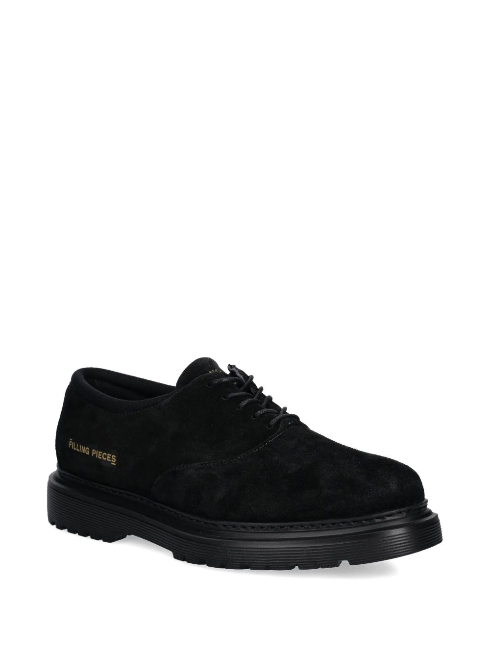 logo print lace-up shoes - 2