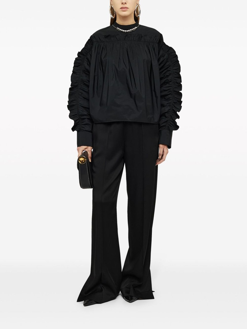 Jil Sander ruffle-detailing crew-neck sweatshirt outlook