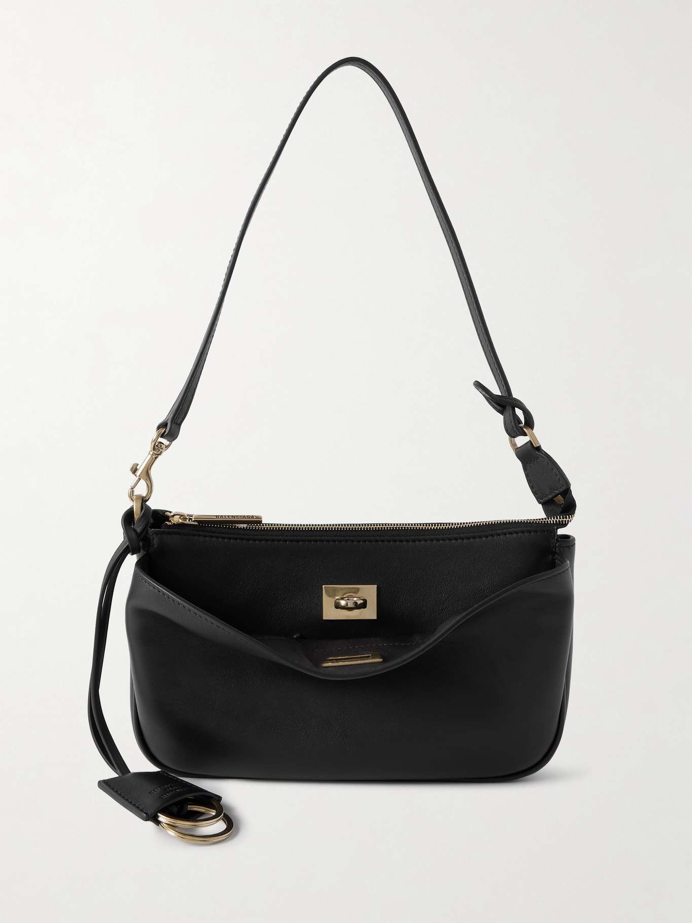 BALENCIAGA Rodeo Sling Pochette leather shoulder bag Black